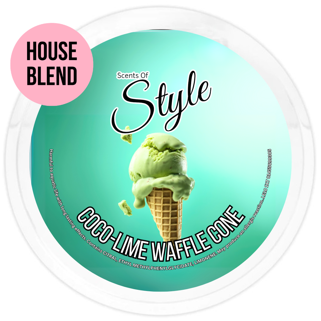 Coco Lime Waffle Cone 2oz Segment Pot