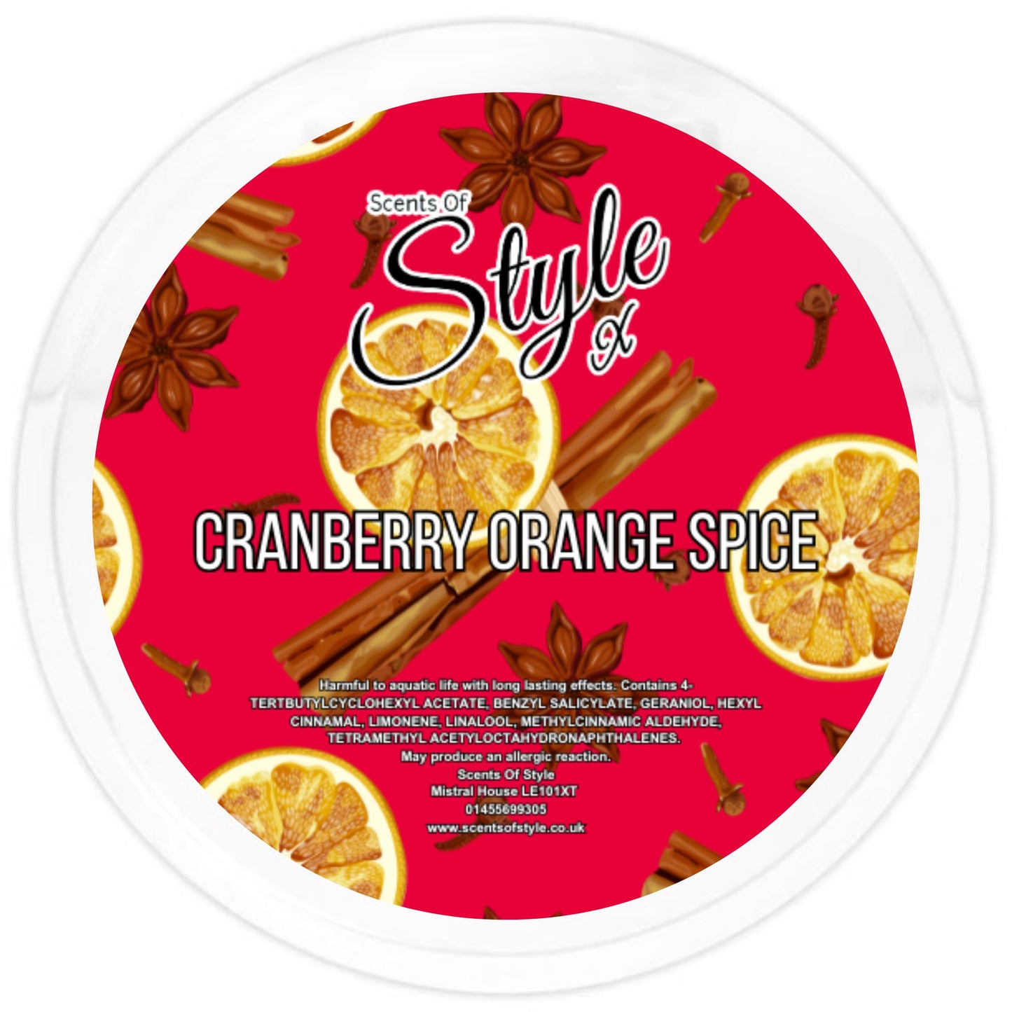 Cranberry Orange Spice 2oz Segment Pot