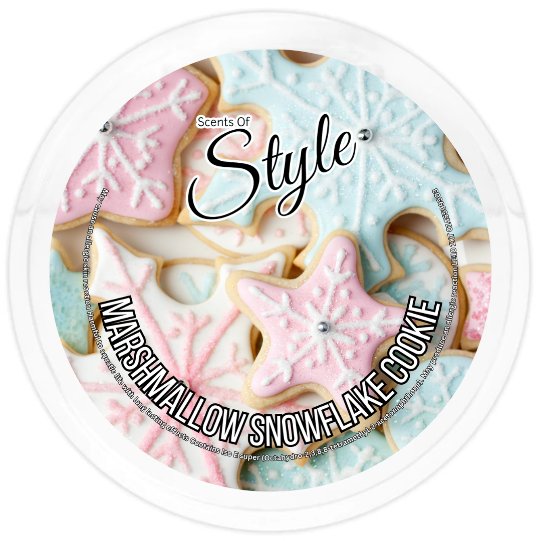 Marshmallow Snowflake Cookie 2oz Segment Pot