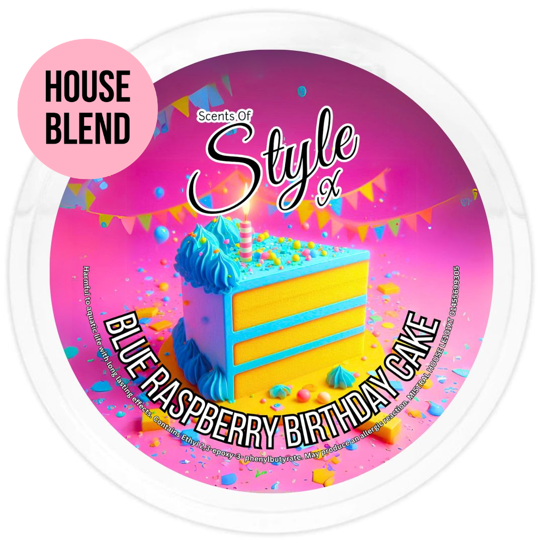 Blue Raspberry Birthday Cake 2oz Segment Pot