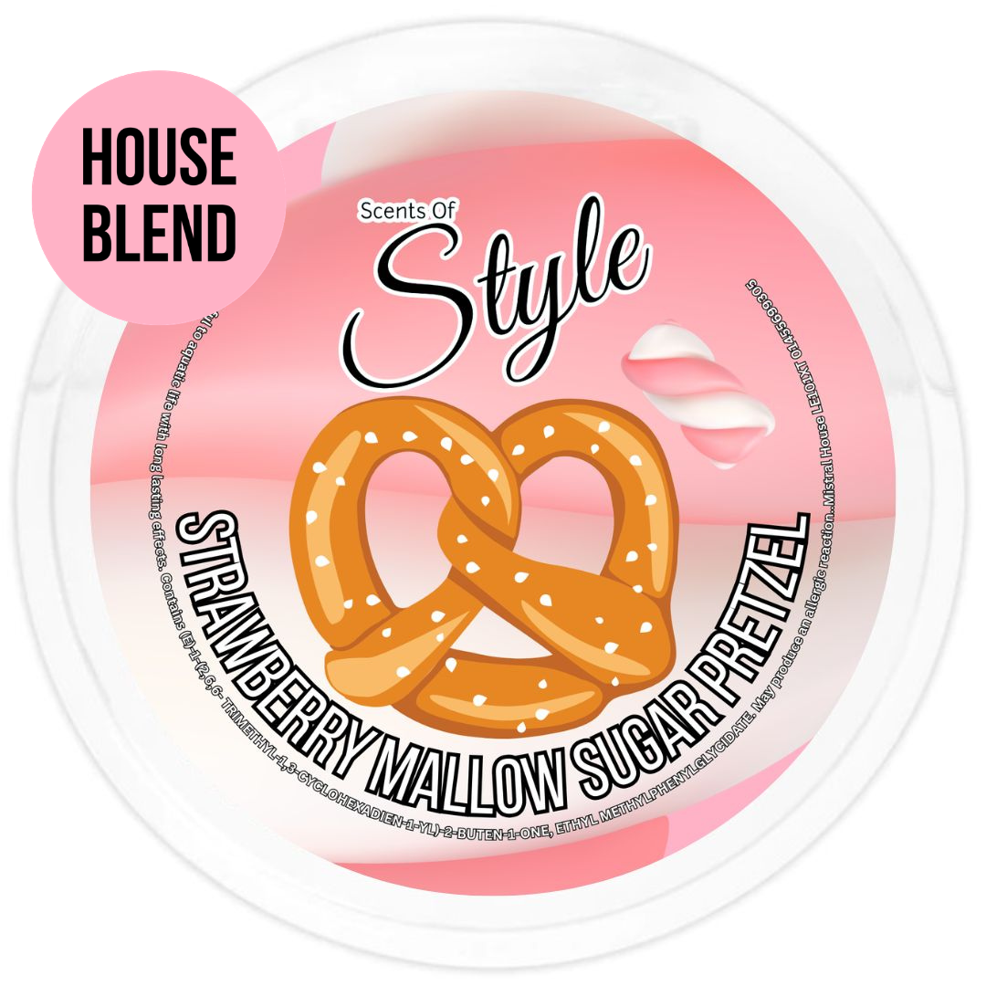 Strawberry Mallow Sugar Pretzel 2oz Segment Pot