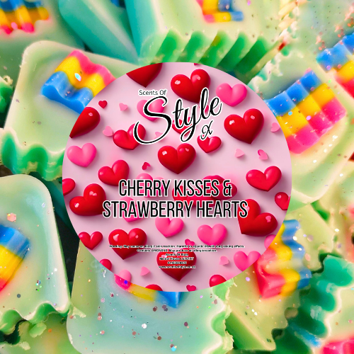 Cherry Kisses & Strawberry Hearts 100g Chunk Bag