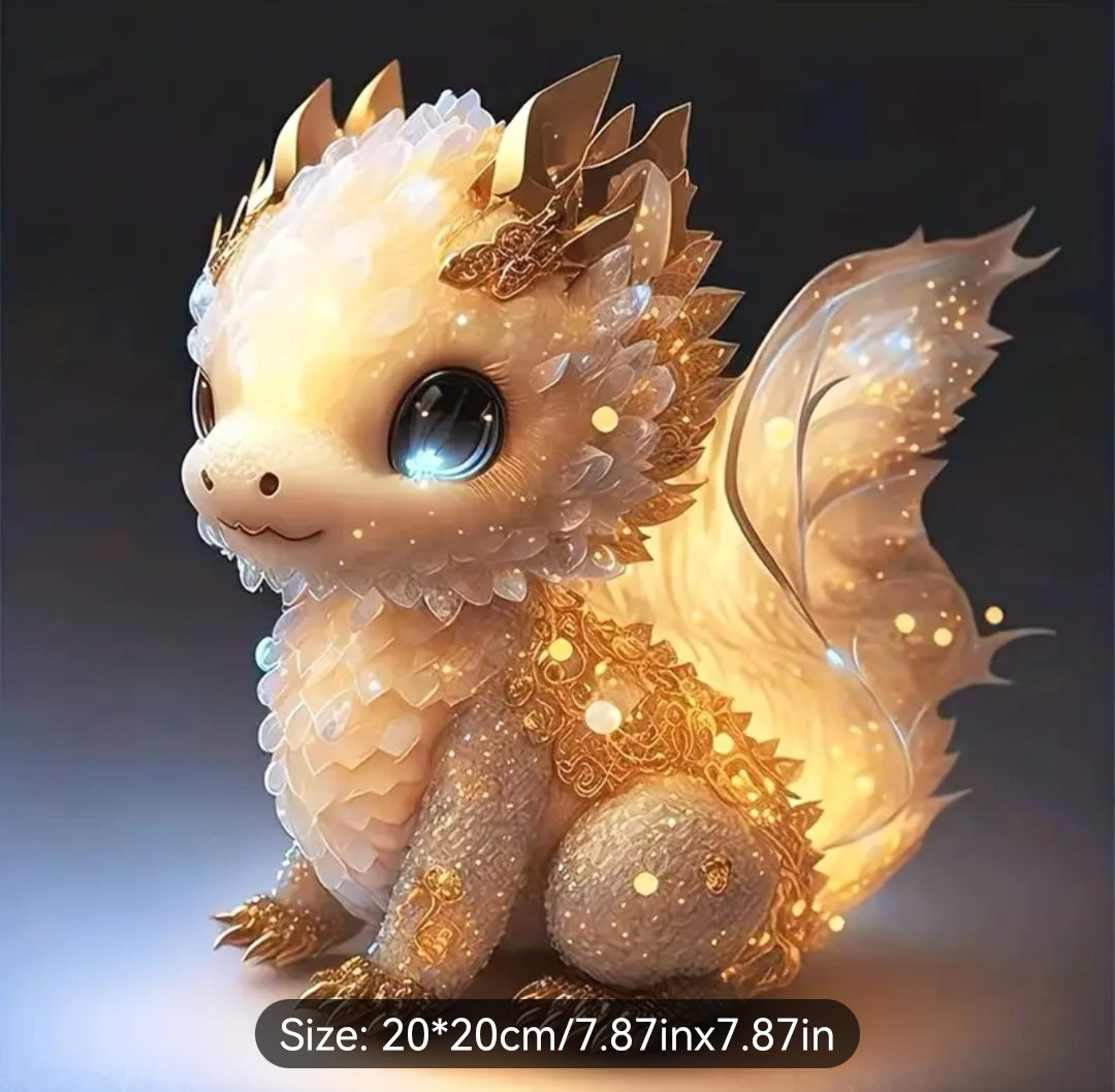 Golden Sparkle Dragon Diamond Kit