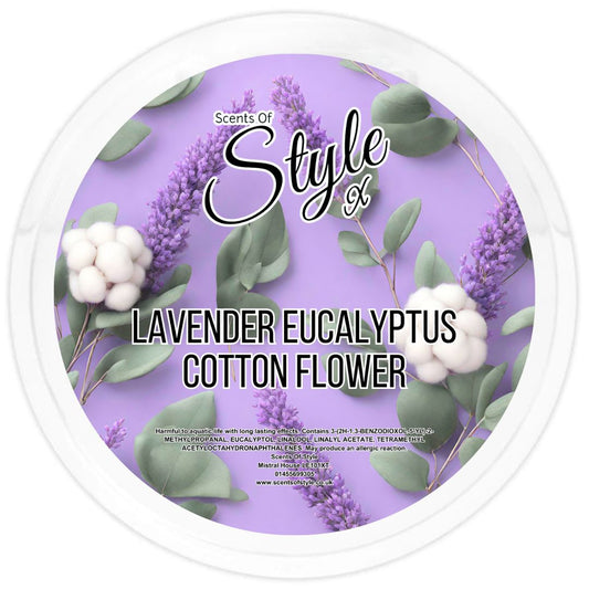 Lavender Eucalyptus Cotton Flower
